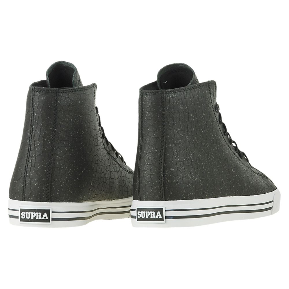 Baskets Montantes Supra Thunder High Noir Black Spackle Tuf Homme | JUU-87900199